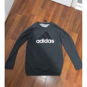 Adidas Crewneck Size Small Dark Grey Sweatshirt with black adidas logo